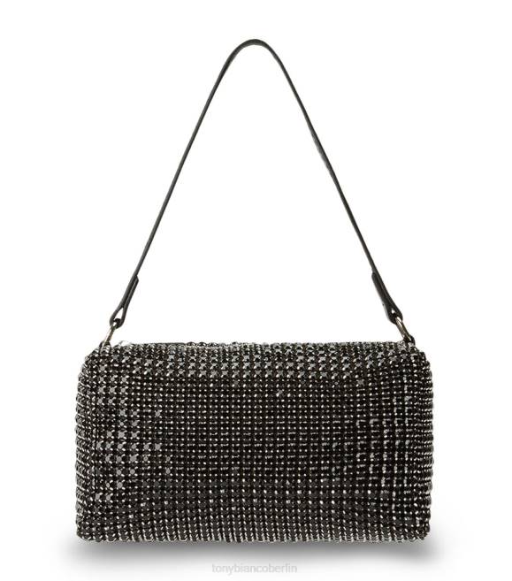 Bling Heels| de Tony Bianco Frauen Moma Mini-Handtaschen schwarzer Kristall 4624311